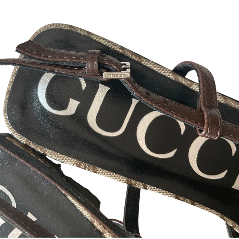 Gucci Beige and Brown Flats - Picture 8 of 16
